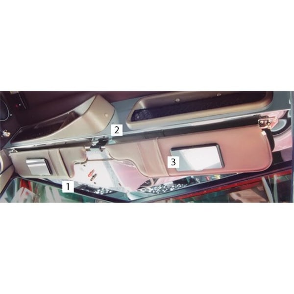 Ilc PETERBILT 379 YEAR 1993 STAINLESS STEEL HEADLINER AND CONSOLE TRIM ULTRA CAB Heavy Duty Replacement PETE 379 1993 SS HEADLINER AND CONSOLE TRIM ULTRA - main