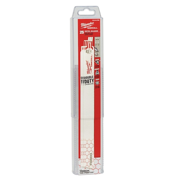 Milwaukee Tool 12" 18 TPI The Torch SAWZALL Blades (25 Pk) 48-00-8789 - main