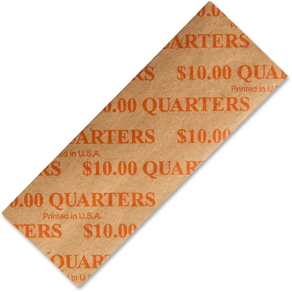 Iconex Securit Color-coded Flat Coin Wrappers, Total $10 in 25¢ Denomination, Color Coded, Sturdy, 1000PK 94190054 - main