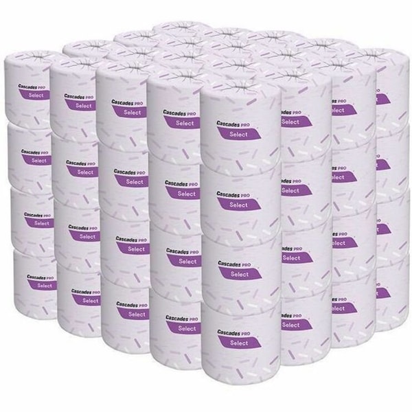 Cascades Pro Toilet, 2 Ply, 500/Roll Sheets, White, 80 PK B211 - main