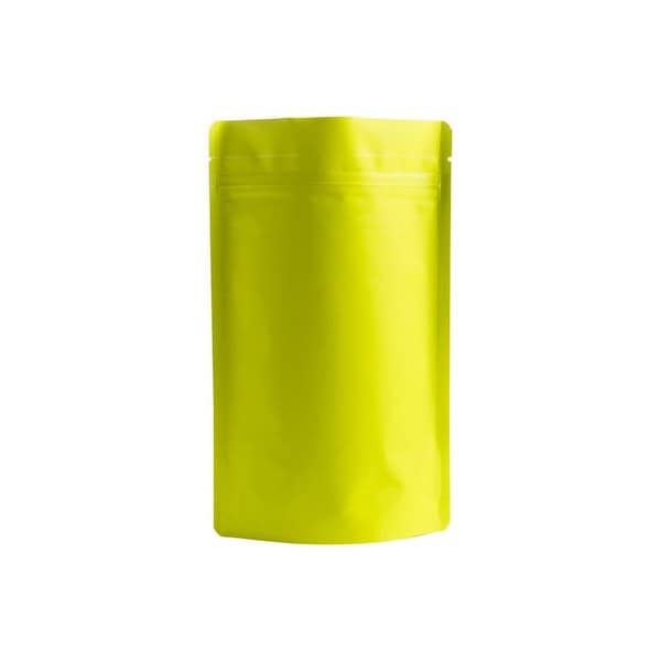 Sealer Sales 8oz 225g Stand Up Zip Pouches, Matte Green, 100PK FUB8ZM36-NZL-100 - main