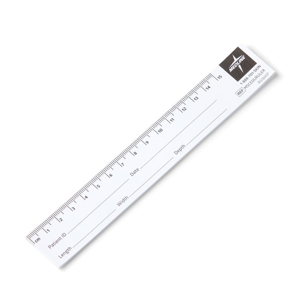 Medline Educare Paper Wound Ruler, 25 Rulers per Pad, 25PK MSCEDURULERH - main