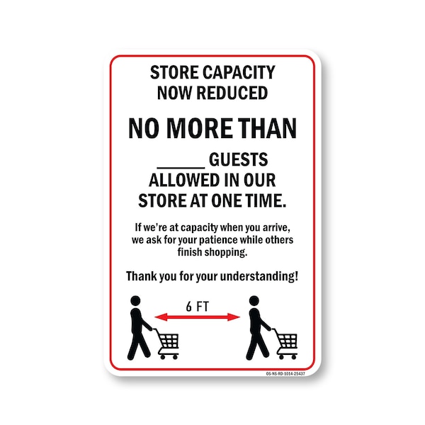 Signmission Public Safety, 10" Height, Peel And Stick Wall Graphic, OS-NS-RD-1014-25437 OS-NS-RD-1014-25437 - main