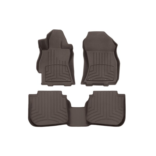 Weathertech Cocoa, Front and Rear FloorLiner HP 47708-1-2IM - main