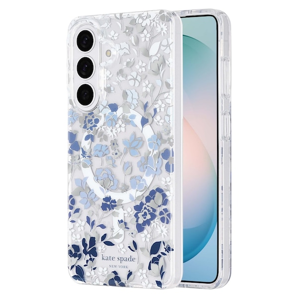 Kate Spade Protective Case With Magnet For Samsung Galaxy S26 - Flowerbed Blue KS059878 - main