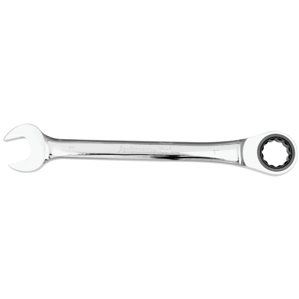 Performance Tool 1 in. Ratcheting Wrench, Drop Forged, Chrome Vanadium, 100 Gear Teeth W30262 - main