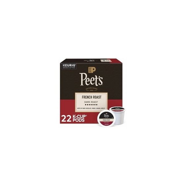 Peets Coffee Peet's Coffee K-Cup French Roast Coffee, Compatible with Keurig Brewer, Dark, K-Cup, 4PK 5000363995 - main