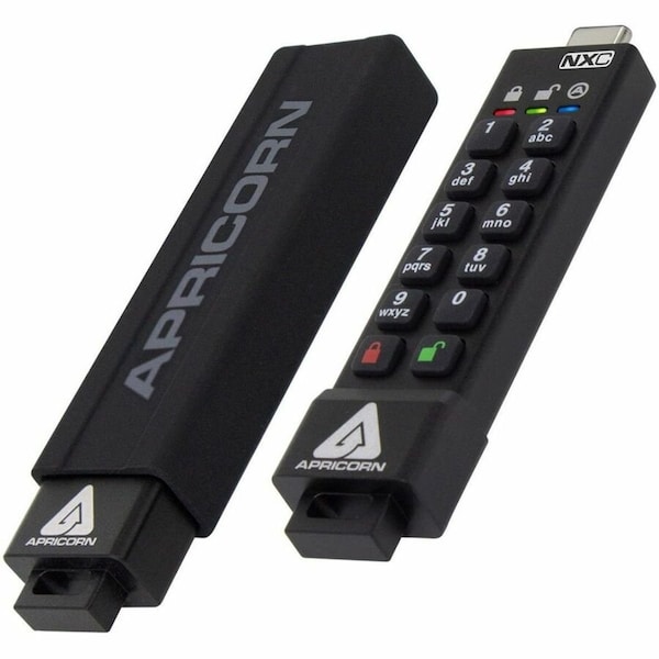 Apricorn 256GB 256-BIT AES XTS HARDWARE ENCRYPTED SECURE USB 3.0 MEMORY KEY ASK3-NXC-256GB - main
