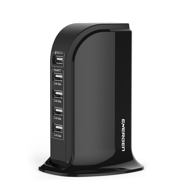 Solid Pro - Energen Energen 5Port Usb Charger Blac Qc 3.0 Usb Charging Station EN-UC500BK - main