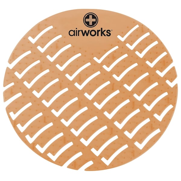 Hospeco AirWorks Deodorizing Urinal Screen, Cinnamon - Box of 10 AWUS006-BX - main