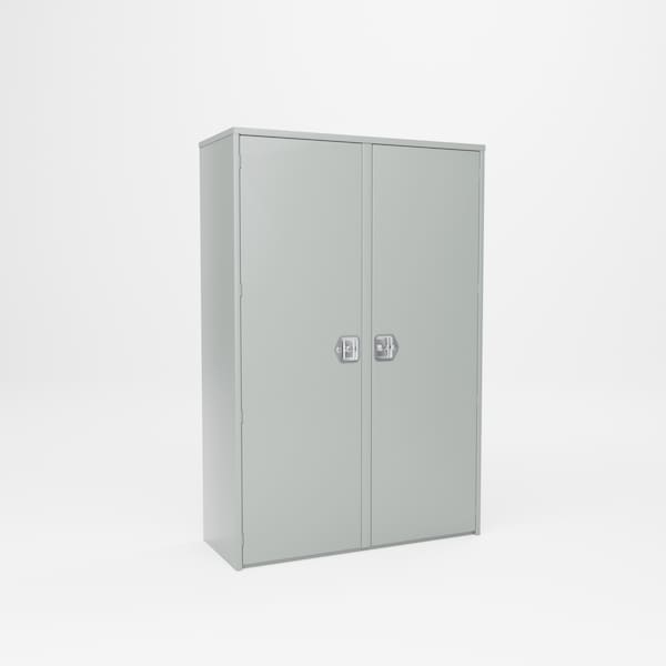 Pucel Two Door Center Partition Cabinet, 48 in W x 72 in H x 19 in D, Light Blue HDSC-4872-19-8-CP - main