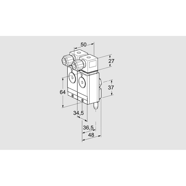 Honeywell Kromschroder SW, PRESS, DBL, GAS, DG 17/110VC4 6WG KS84448936 - main