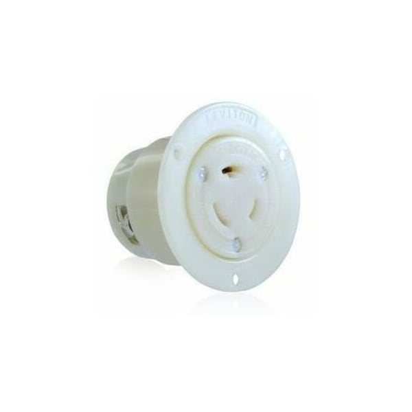 Leviton Industrial Grade Flanged Outlet 20 Amp, 347 Volt 3756 - main