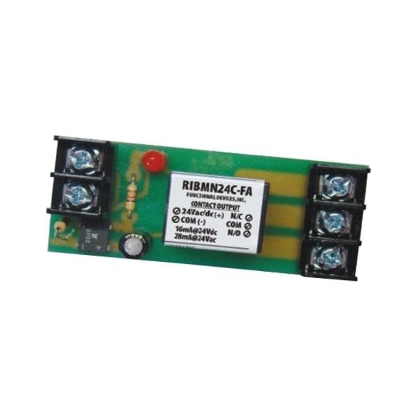 Functional Devices-Rib Track Mount Relay, 15A, SPDT RIBMN24C-FA - main