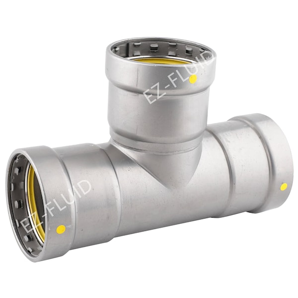 Ez-Fluid 1 Carbon Steel Mega Press G Type PRESS TEE HNBR EZPGT39 - main