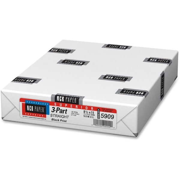Ncr Paper Superior Inkjet Carbonless Paper White, Canary, Pink, White, 500PK NCR5909 - main