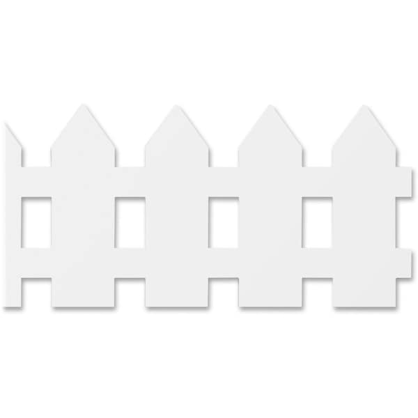 Hygloss Products White Fence Border, 12 Strips/36 Feet Per Pack, 6PK 33605 - main