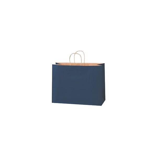 Bubblefast 250-16 x 6 x 12'' Navy Tinted Shopping Bags, 250PK BFBGS118N - main