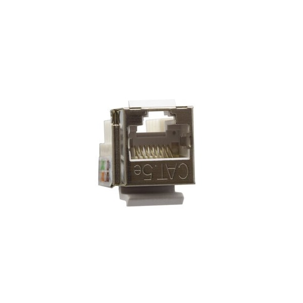 Swe-Tech 3C Slimline Shielded Cat5e Keystone Jack, RJ45 Female to 110 Punch Down FWT310-520 - main