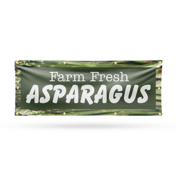 Signmission Farm Fresh Asparagus, 36 Inch x 96 Inch, Vinyl Banner B-96-30574 - main