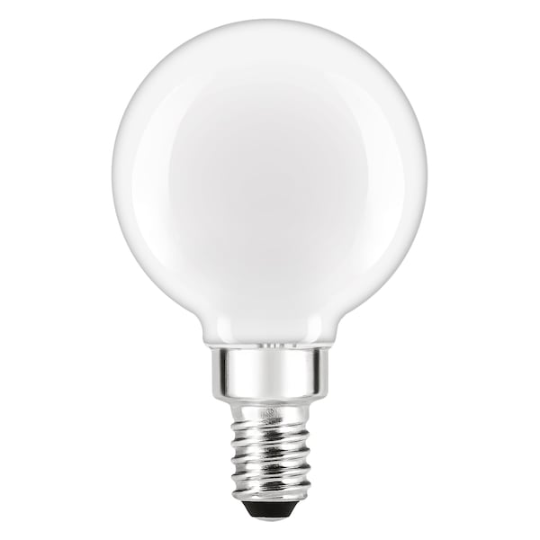 Ledvance/ Sylvania LED TruWave FROSTED G16.5, 4.5W, E12 Dimmable, 90CRI, 350 Lumen, 5000K, 15000 life LED4.5G16.5CDIM950F13YTL - main