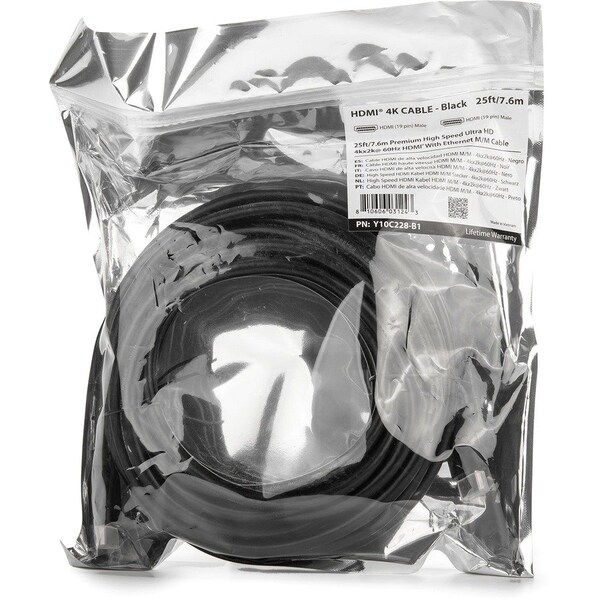 Rocstor 25 FT 4K HDMI 2.0 CBL 4K 60HZ Y10C228-B1 - main