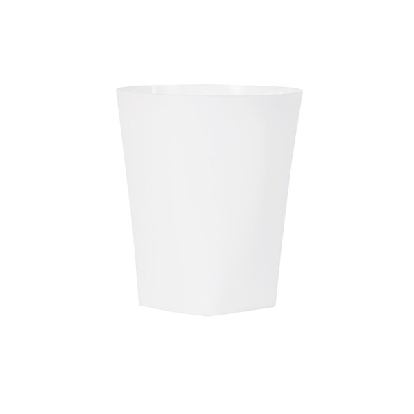 Eco Contour Collection Indoor Plastic Can, White, 12 PK EC114WHT - main
