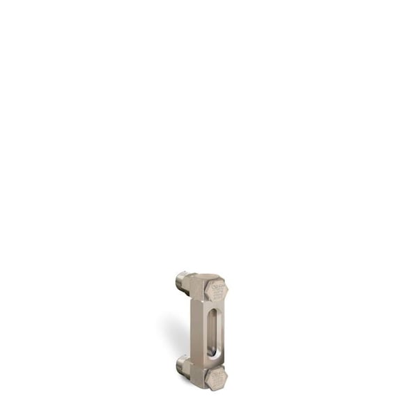 Oil-Rite Standard Aluminum Liquid Gauge with 3in. to 12in. Centerline - 3in., 3/8in. Male NPT Adapters B3540-10300BN2W - main