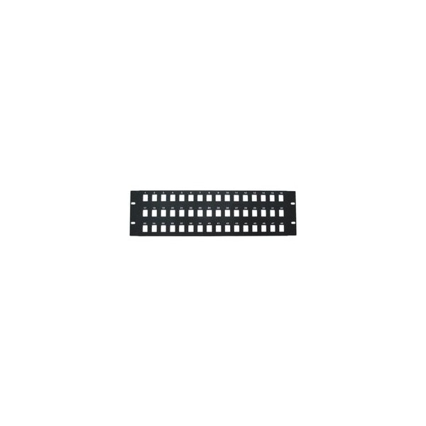 Cable Wholesale Rackmount 48 Port Blank Keystone Patch Panel, 3U 68PB-02048 - main