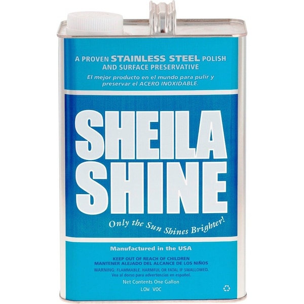 Sheila Shine Low VOC Stainless Steel Cleaner and Polish, 1 gal Can, PK4 SSCA128 - main