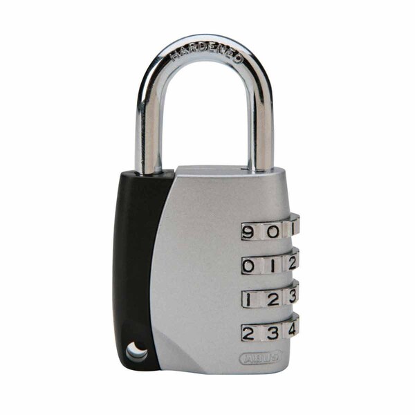 Brady Combination Steel Padlock 1.05 in Shackle Silver 101963 - main