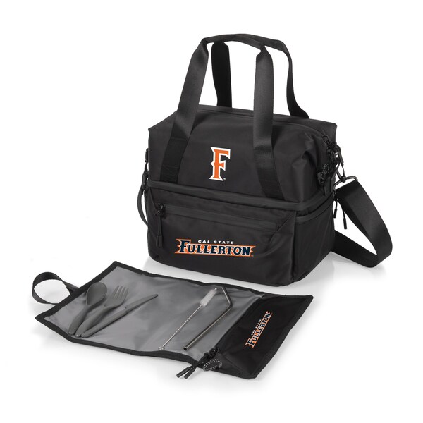 Picnic Time Family Of Brands NCAA Cal State Fullerton Titans Tarana Lunch Bag Cooler with Utensils made from Recycled Material 515-01-179-984-0 - main