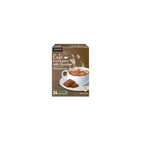 Caf Escapes Cafe Escapes Pod Milk Chocolate Hot Cocoa Keurig Single-Serve K-Cup Pods, 24 Count, 24PK 5000330121 - main