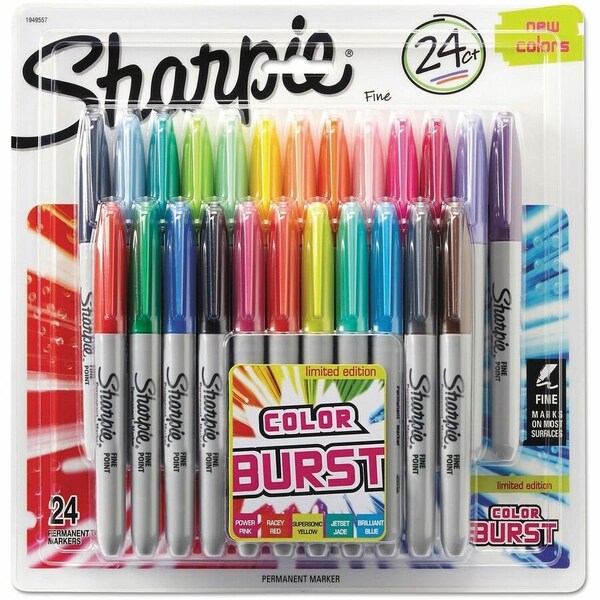 Sanford Permanent Marker, Pink, Fine Tip, 24 PK 1949557 - main
