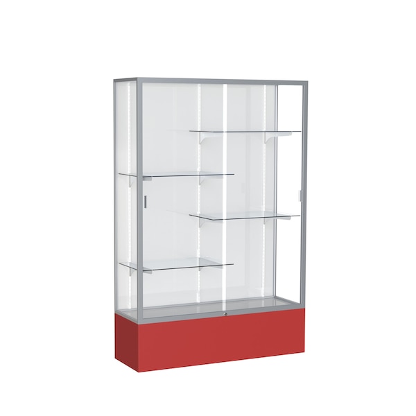 Ghent Spirit Floor Display Case 48x72x16, White, Satin 374WB-SN-RD - main