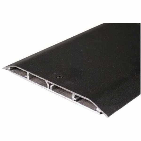 Legrand Cover Plate Raceway, OFR Series, 4 Channel, 6-7/8 in W, 1/2 in H, 8 ft L, Black OFRBC-8 - main