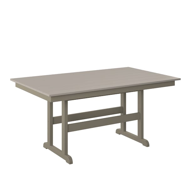 Polybird 38" X 64" TABLE "COUNTER HEIGHT". SAND AND WEATHERWOOD POLYBIRD P19-C - main
