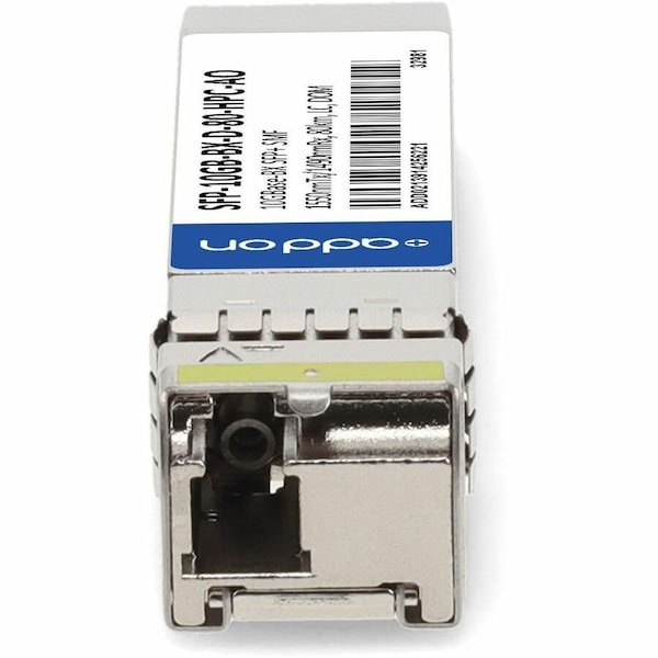 Add-On HP COMPATIBLE TAA COMPLIANT 10GBASE-BX SFP+ TRANSCEIVER SMF, 1550NMTX/149 SFP-10GB-BX-D-80-HPC-AO - main