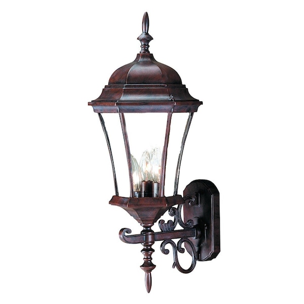 Homeroots Dark Brown Ornamental Carousel Lantern Wall Light 398381 - main
