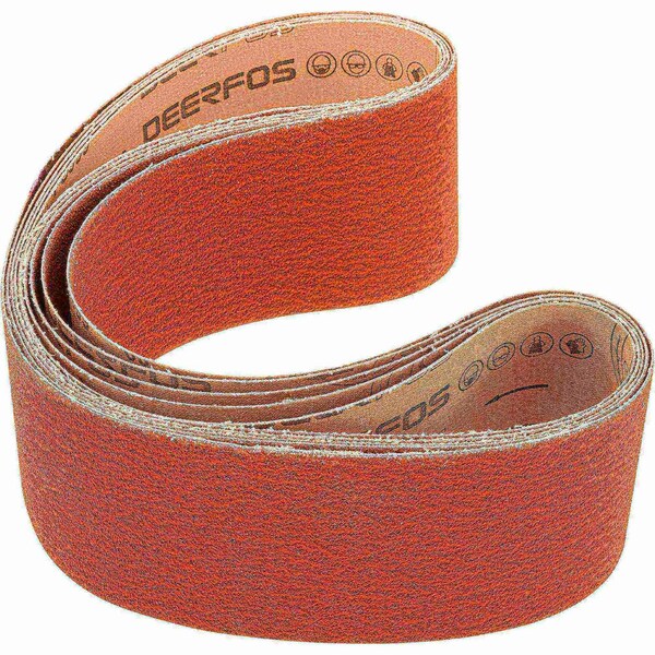 Grizzly 4" x 48" Ceramic Sanding Belt 60 grit, 5PK T31810 - main
