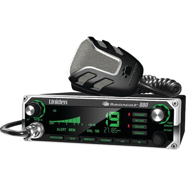 Uniden CB Radio, PL259 Connector, 40 Channels, 4W Bearcat 880 - main
