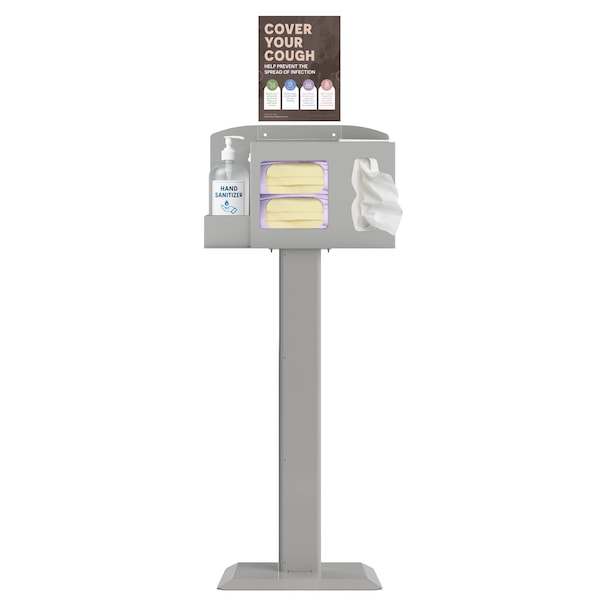 Origin Dispensing Solutions Hygiene Station Stand Kit-ABS-Beige HS10K02BG - main