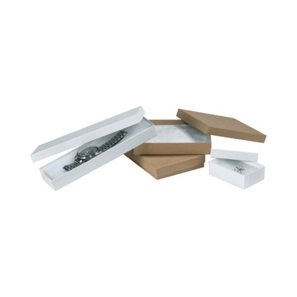 Partners Brand Jewelry Boxes, 5 1/4" x 3 3/4" x 7/8", Kraft, PK100 JB531K - main