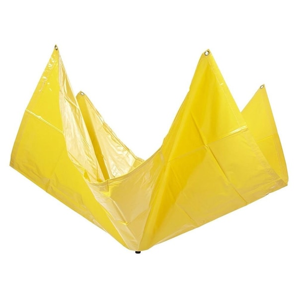 Mytee Products 10ft x 10ft Drain Tarp - Roof Ceiling Leak Drip Diverter Tarp Heavy Duty- Yellow, 4PK DD10-10x4 - main