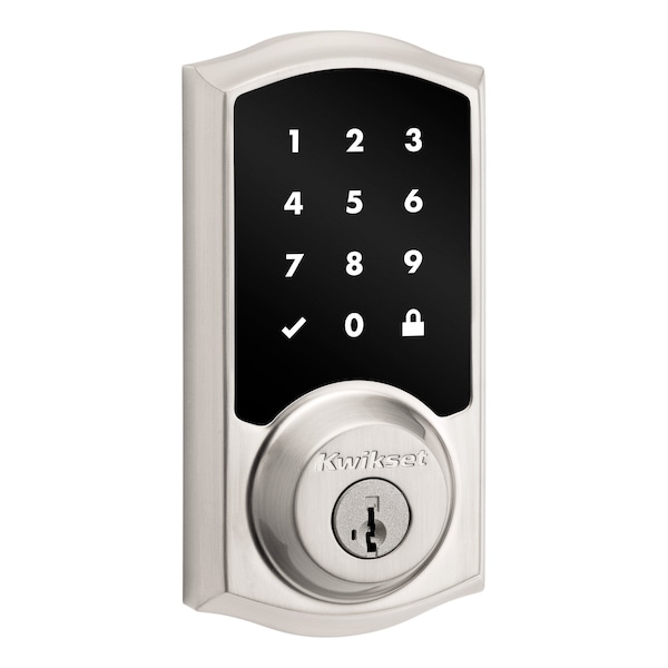 Kwikset Touchscreen Deadbolts Satin Nickel 918TRLZW700-15S - main