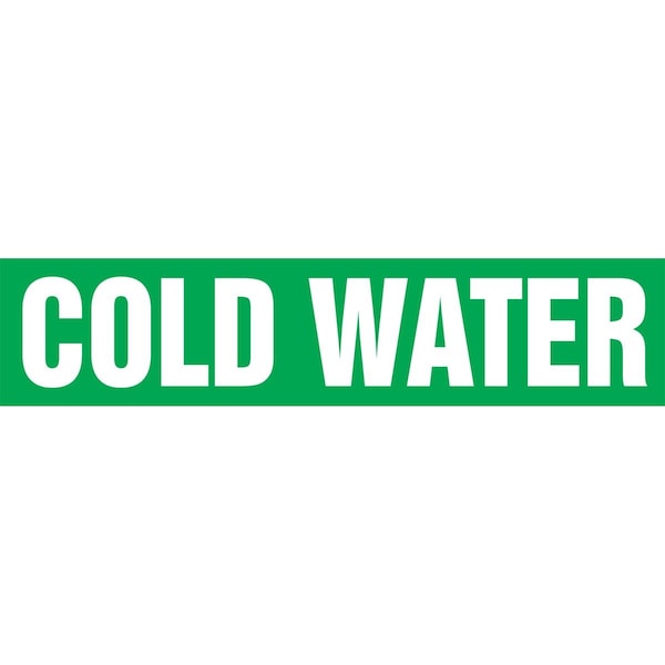 Accuform ASME ANSI PIPE MARKER COLD WATER RPK217SSH - main