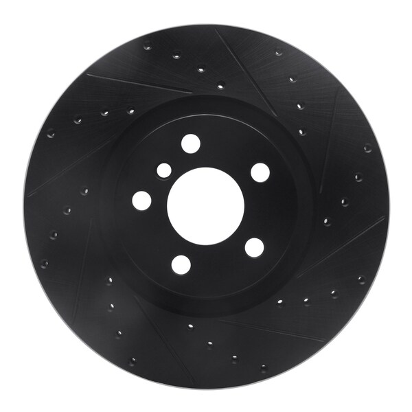 Dynamic Friction Co DFC Brake Rotor - Drilled and Slotted - Black 633-31157R - main