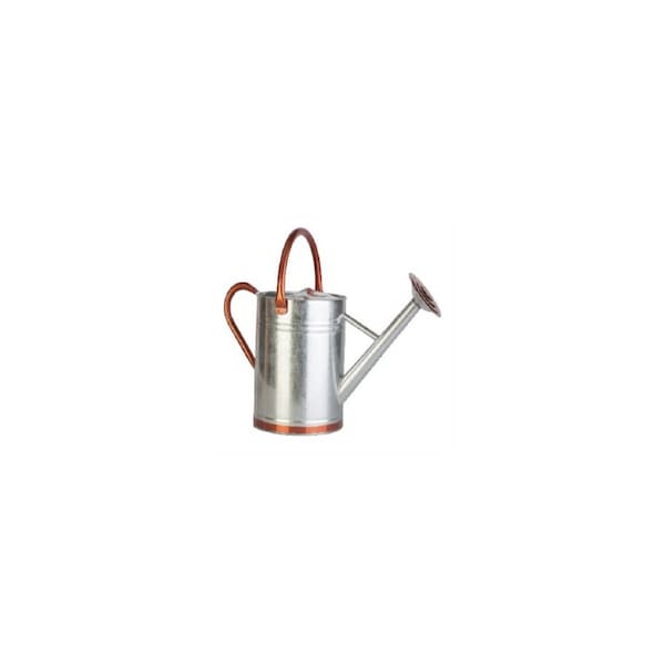 Panacea Watering Can Copper/Silver 2 gal Galvanized Steel Copper/Silver 84895 - main