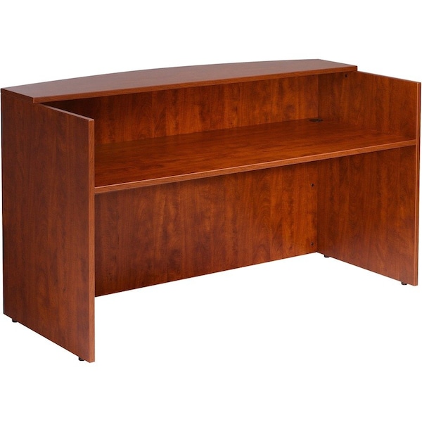 Boss Office Products Boss Reception Desk - 71in - Cherry N169-C - main