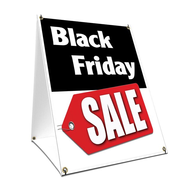 Signmission Black Friday Sale, 36 Inch x 24 Inch A-frame Yard Sign, Plastic Sign SBC-2436-Black Friday Sale - main